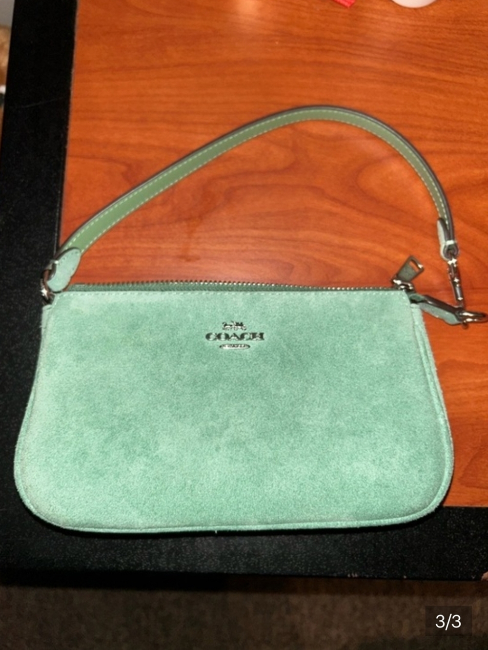 Coach Nolita Mint Green Suede